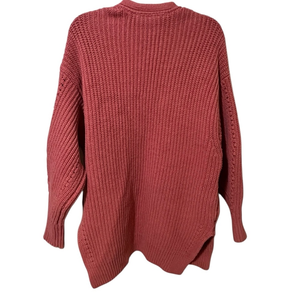 FREE PEOPLE Nightingale Cardigan in Rosette (blush pink) oversized sweater Small - Picture 4 of 10
